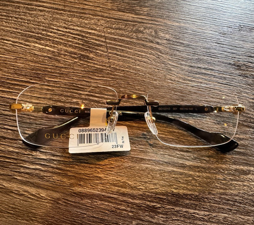 Gucci gg1221o 001 rimless logo - gucci,