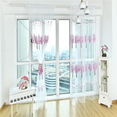 Trees pattern sheer curtain - pattern,