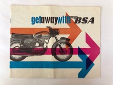 BSA All Model Brochure Get away with BSA 1964 Bantam to Sport Star - Rare