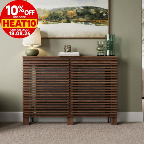 Radiator cover walnut modern - radiator,
