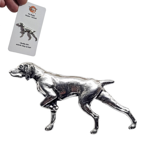 Pointer pin badge pewter gun - pointer,