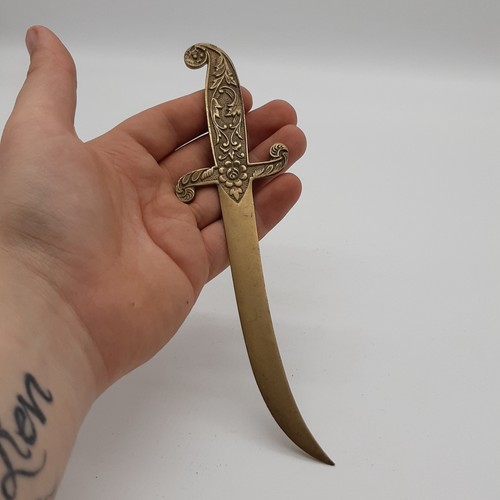 Vintage brass letter opener - vintage,