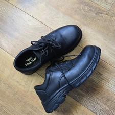 93i TROJAN Apollo Black S3 Safety Shoes Size 6 Eu 40 Black Steel Toe Work Ssfe