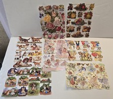 (7) Vintage Die Cut Paper