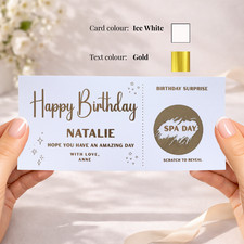 Custom Birthday Spa Day Reveal