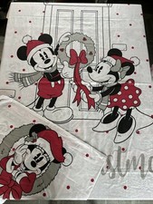 DISNEY MICKEY MINNIE MOUSE MERRY CHRISTMAS DUVET COVER & PILLOWCASE