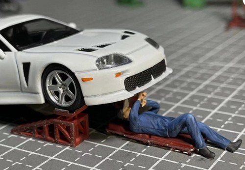 Diorama car garage - diorama,