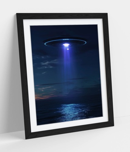 Ufo abduction over the - abduction, ocean