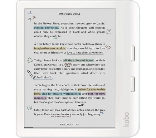 Kobo libra colour - 7", ereader
