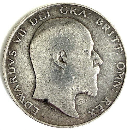 Edward vii half crown - edward, 1909