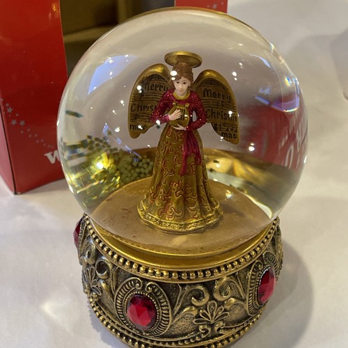 Macy angel snow globe music - globe,
