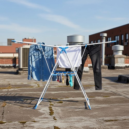 Large winged clothes airer - clothes,