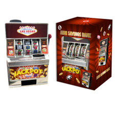 Savings Bank One Armed Bandit Slot Machine,  Money Bank Secret Santa Xmas Gift