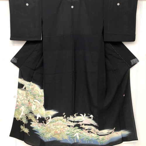 Japanese kimono kurotomesode - kimono,