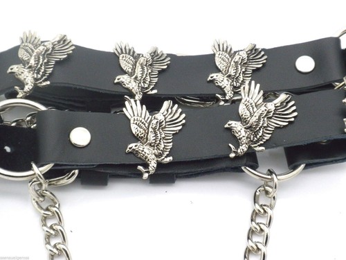 Eagles flying leather biker - eagles,