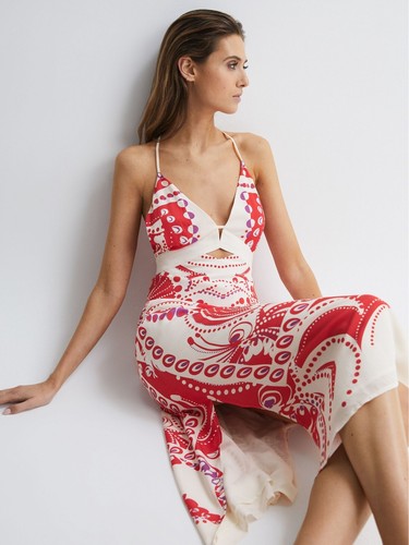 Reiss ebony abstract print - reiss,