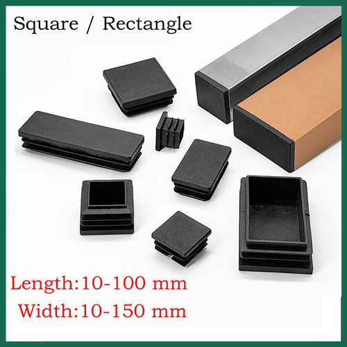 Square end caps plastic - plastic, tube
