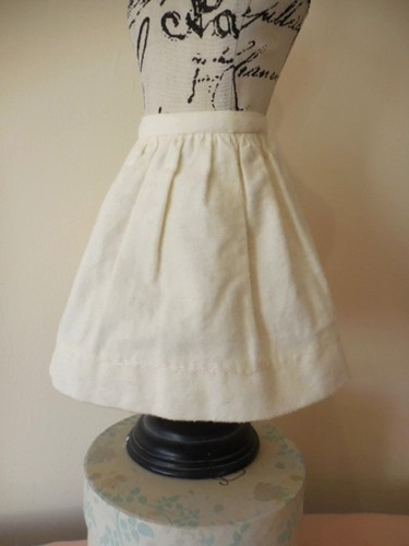 Brushed cotton cream halfslip - brushed,