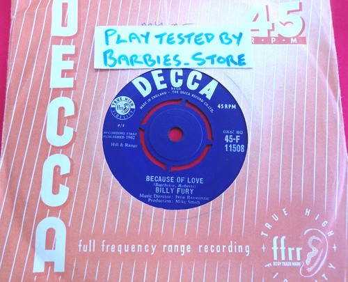 Billy fury because - -, love