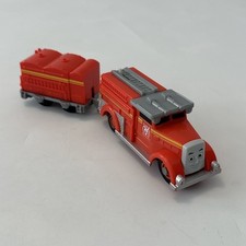 FIERY FLYNN ROAD RAIL FIRE ENGINE TRUCK Thomas Trackmaster Train Track SEE Molly