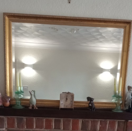 Gold framed wall mirror 100 - wall, x