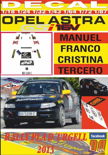 Decal opel astra - decal,
