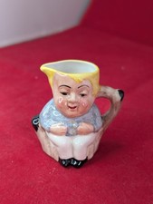 Rare Artone Ceramic Small Miniature Toby Jug Fat Boy Ceramic 