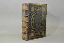 Large antique leather bound