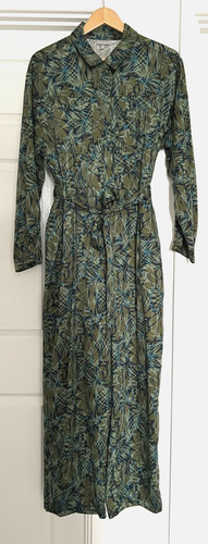 Oliver bonas green leaf print - bonas,