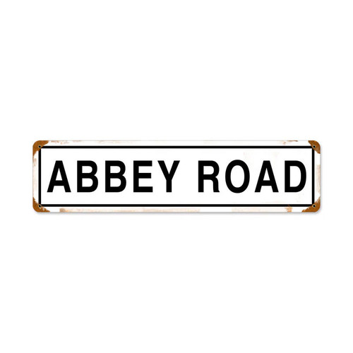 Abbey road vintage sign metal - road,
