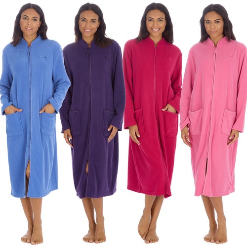 Ladies zip housecoat robe - housecoat,