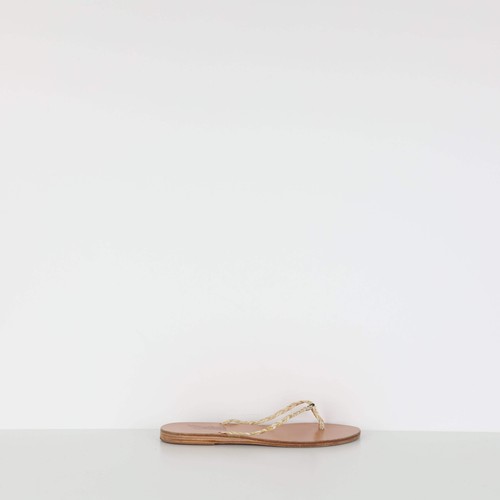 Ancient greek sandals beige - greek,