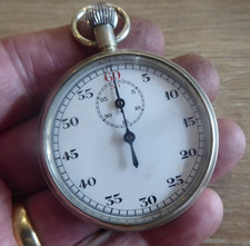 VINTAGE GENTS MILITARY AIR MINISTRY POCKET WATCH  , CHROME FINISH. WORKING