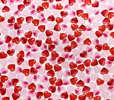 Cotton Fabric - Pink & Red