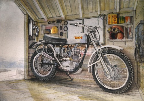 Bsa 1960 c15 trials - , bike