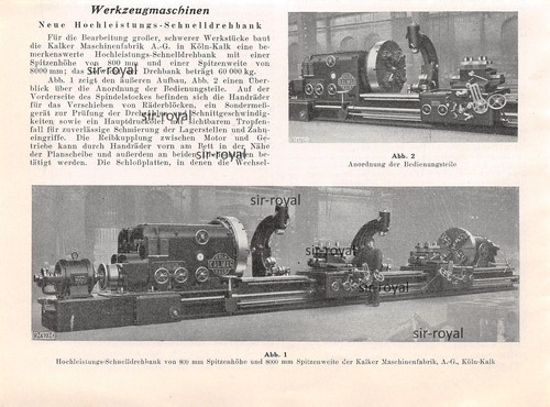 Kalker maschinenfabrik cologne - kalker,