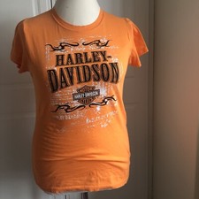 Vintage genuine Harley Davidson ladies t-shirt Warrs HOG old school Heritage