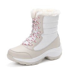 Womens Waterproof Snow Ankle Boots Ladies Winter Warm Fur Lined Shoes Size
