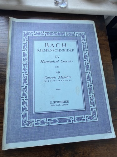 Bach sheet music schirmer - bach,