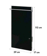 Klarstein Infrared Heater Panel Thermostat Wall Mounted 112x60 cm 750 W *FAULTY*