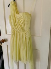 Kate Moss Topshop Short Yellow Corset Dress UK Size 6