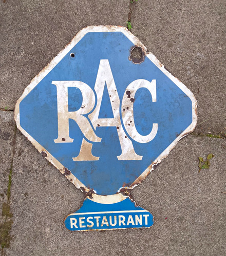 Rac restaurant vintage - vintage, blue