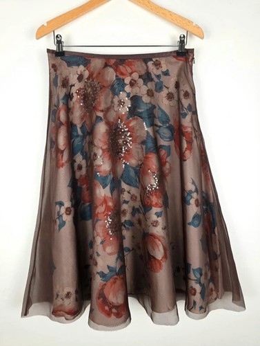Monsoon silk floral skirt - monsoon,