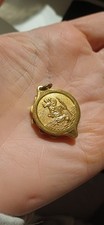 St Christopher Gold Plated SOS