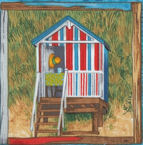 Fabric picture panel beach - fabric, picture panel beach