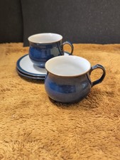 Pair (2) Denby Imperial Blue