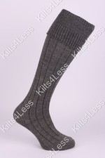 ADULT Kilt Socks Charcoal ~