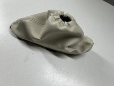 02-08 JAGUAR X-TYPE FRONT PARKING HAND E BRAKE LEATHER BOOT BEIGE T3065