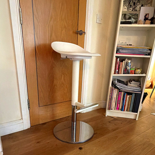 White adjustable swivel bar - white,