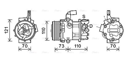 Ava aircon compressor vnak375 - aircon,